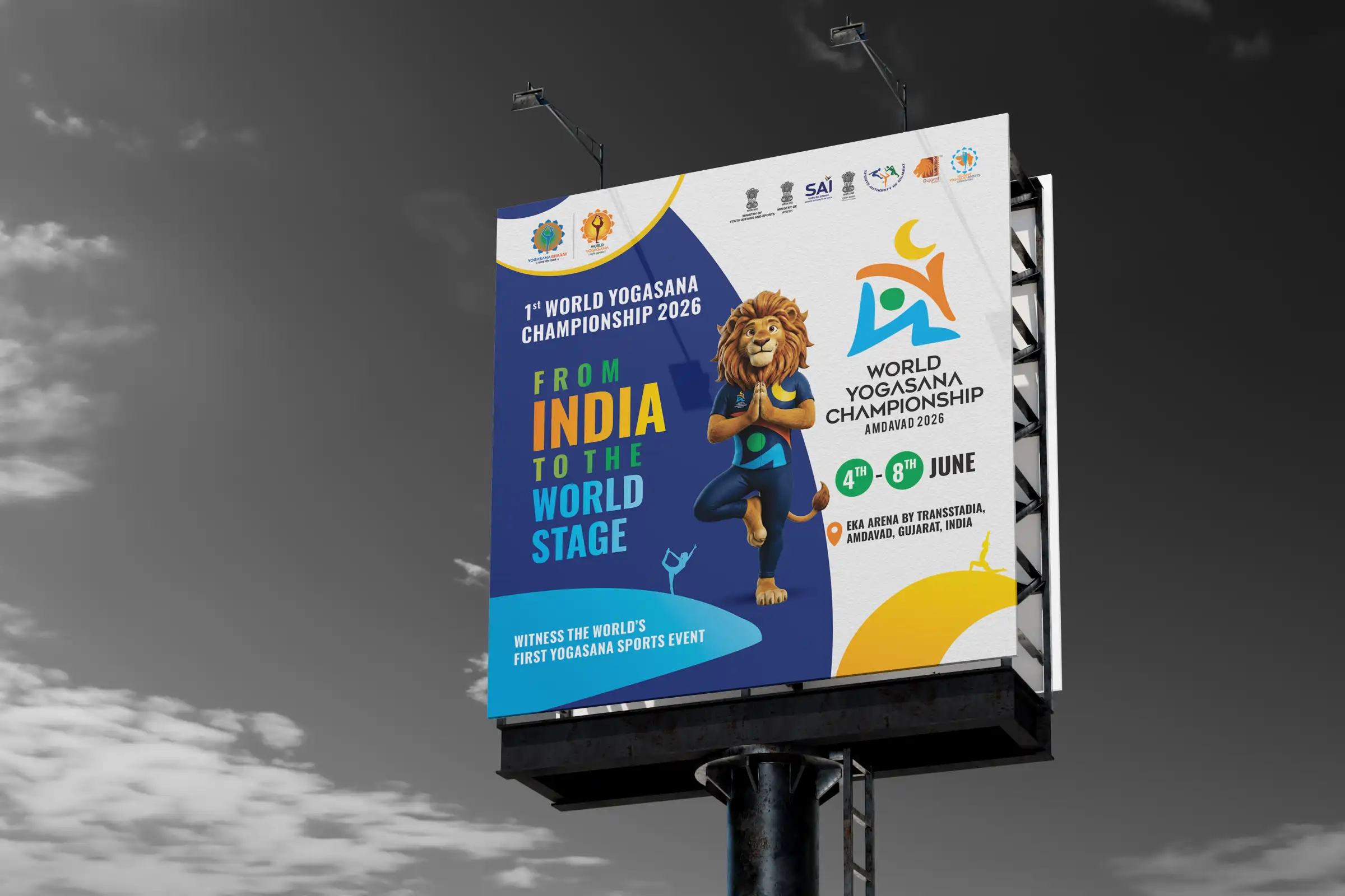 Exhibition signage and hoarding design by Laksharc Design, Ahmedabad