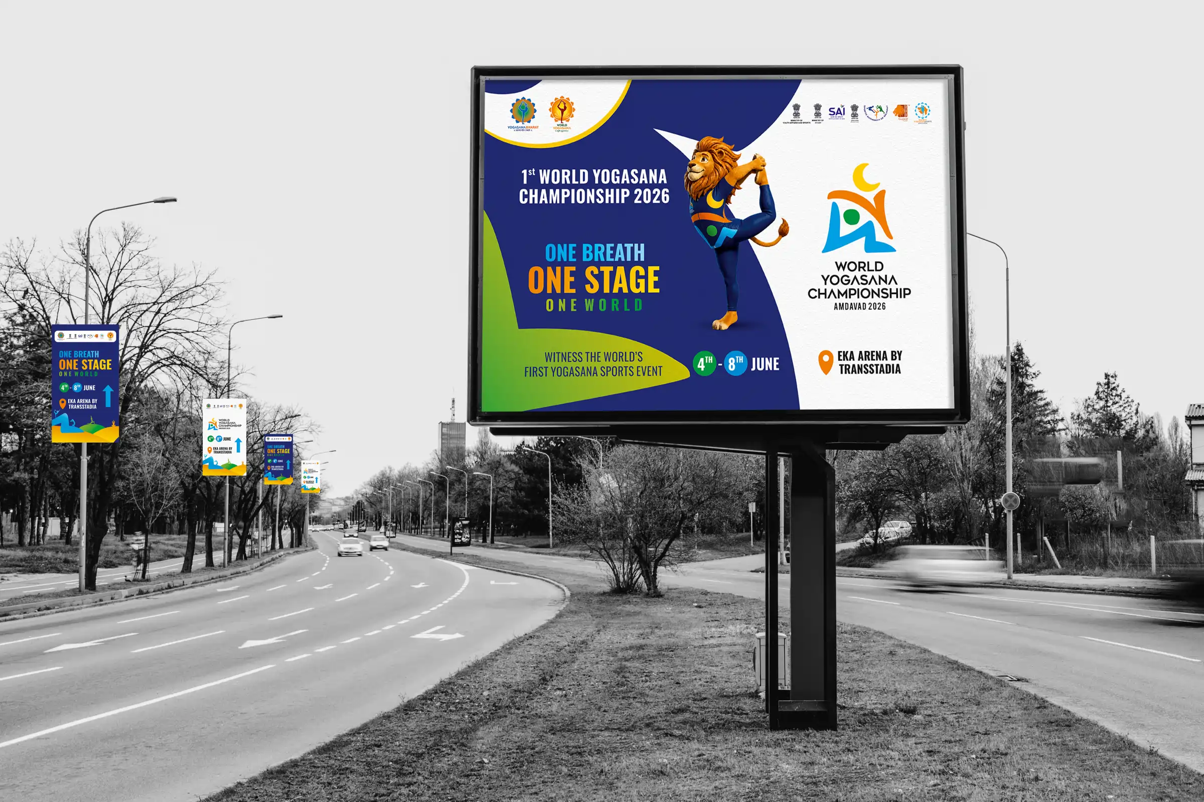 Hoarding design by Laksharc Design, Ahmedabad