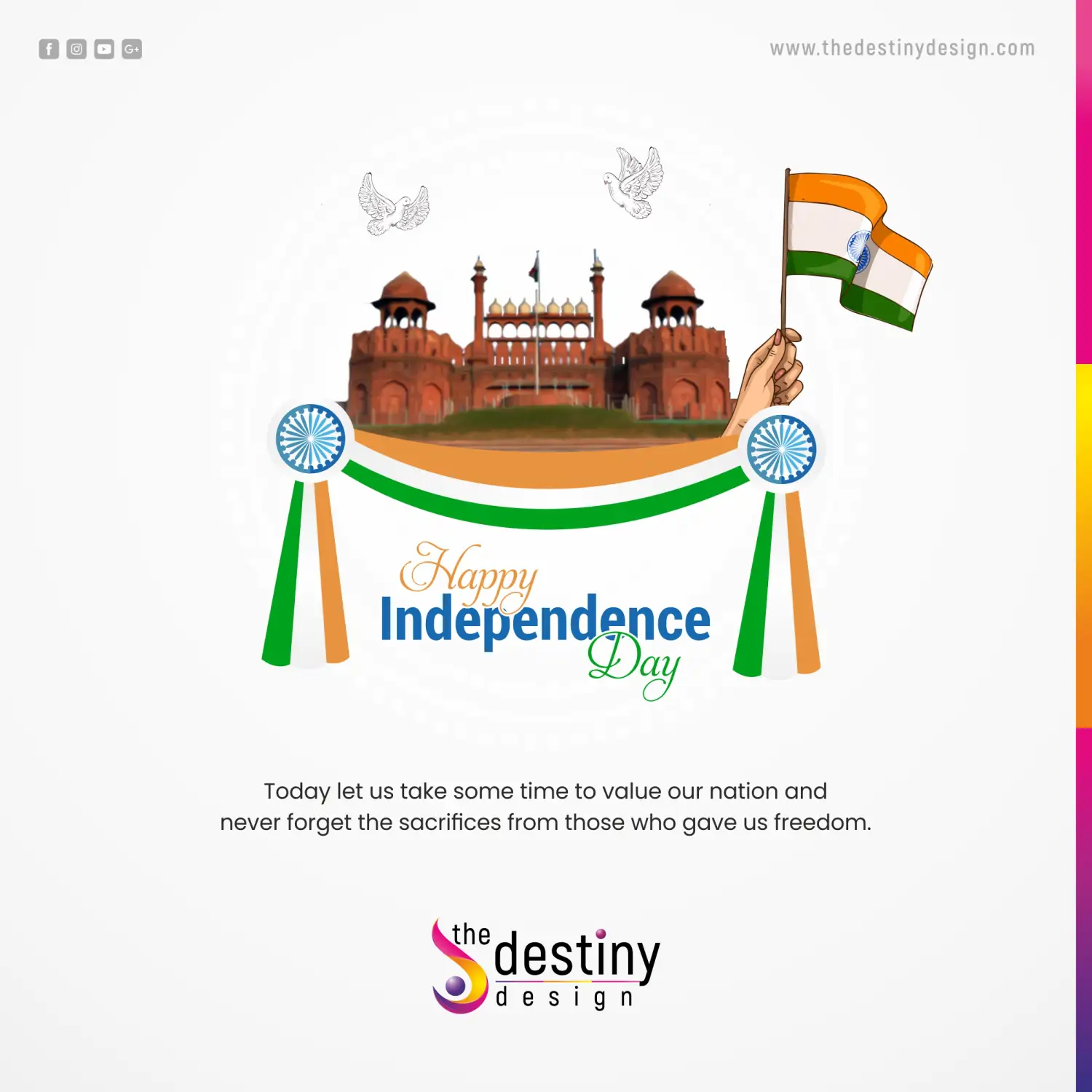 Social media post by Laksharc Design, Ahmedabad